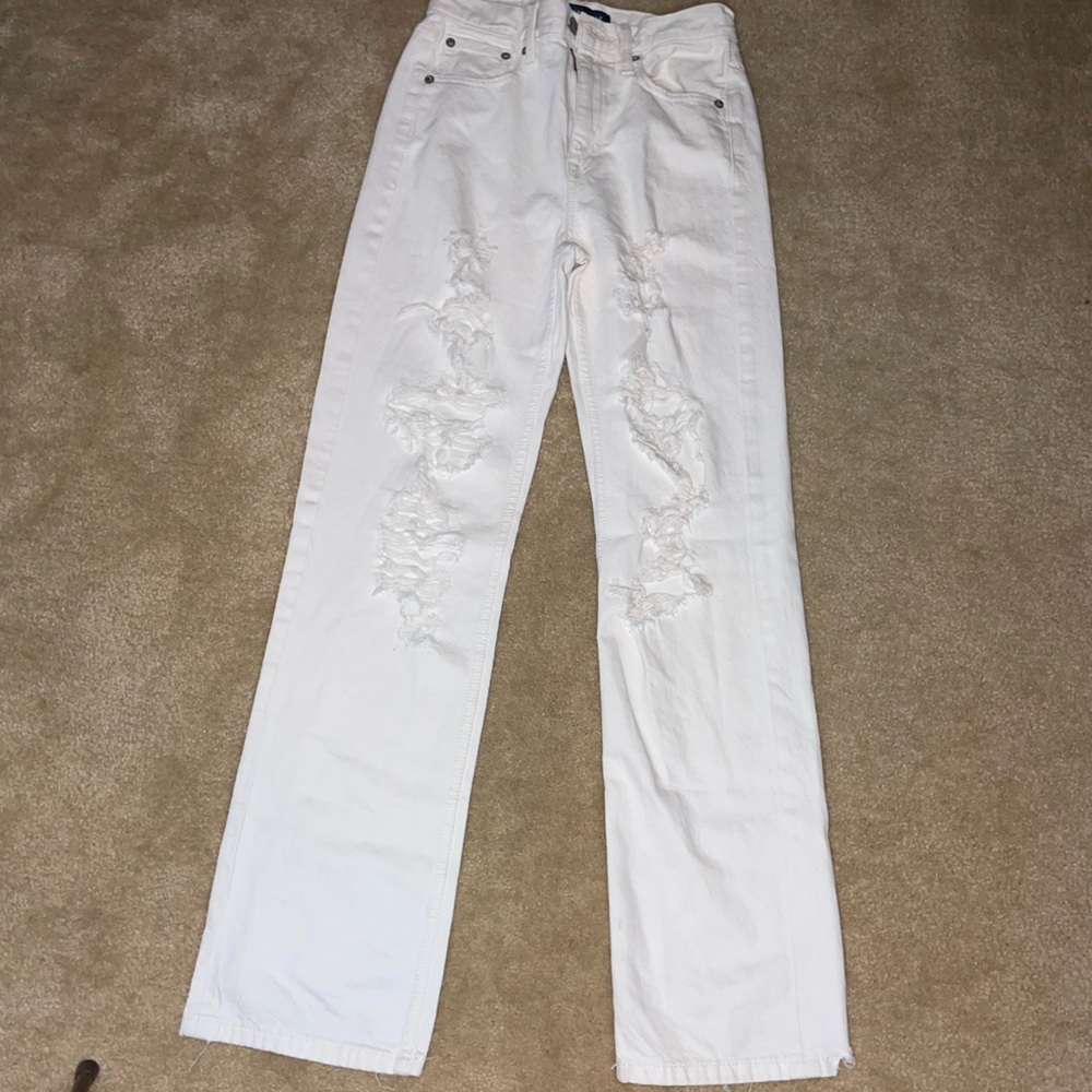 Aeropostale Cream 90's Baggy Jeans